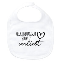 Baby Lätzchen Mecklenburgische Schweiz verliebt Klettverschluss