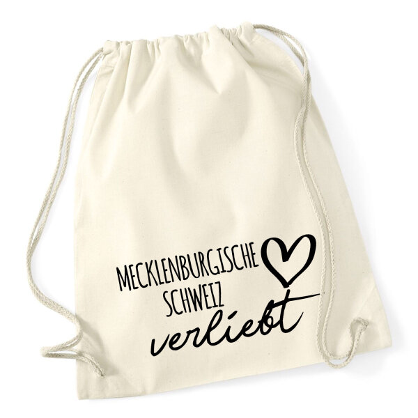 Turnbeutel Mecklenburgische Schweiz verliebt 12 Liter