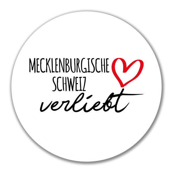 Aufkleber Mecklenburgische Schweiz verliebt 10cm Sticker