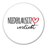 Aufkleber Niederlausitz verliebt 10cm Sticker