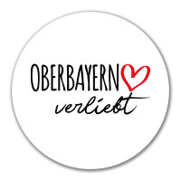 Aufkleber Oberbayern verliebt 10cm Sticker