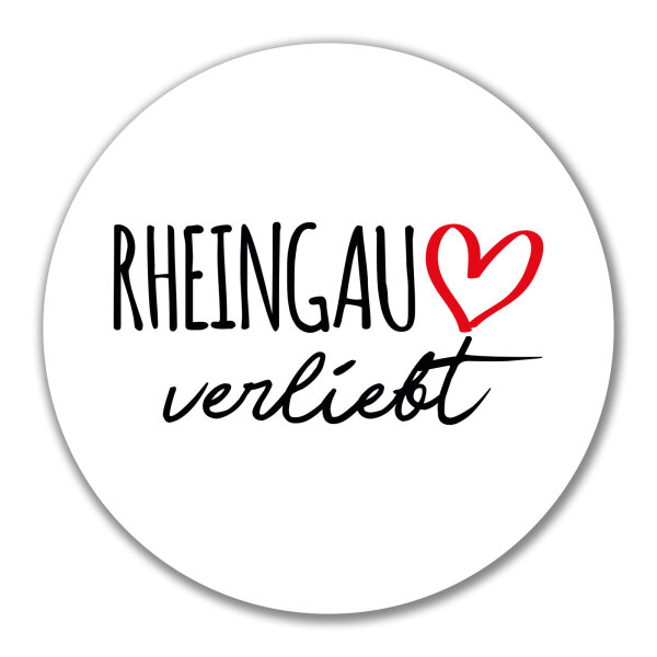 Aufkleber Rheingau verliebt 10cm Sticker