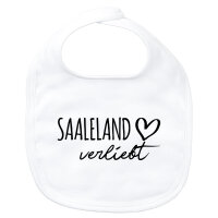 Baby Lätzchen Saaleland verliebt Klettverschluss