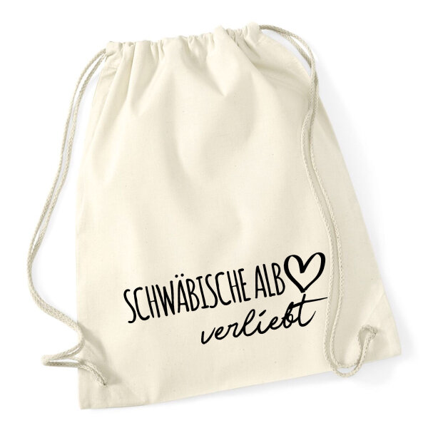 Turnbeutel Schwäbische Alb verliebt 12 Liter