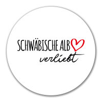 Aufkleber Schwäbische Alb verliebt 10cm Sticker