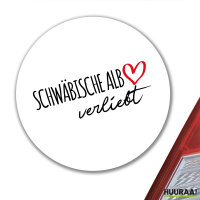 Aufkleber Schwäbische Alb verliebt 10cm Sticker