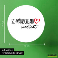 Aufkleber Schwäbische Alb verliebt 10cm Sticker