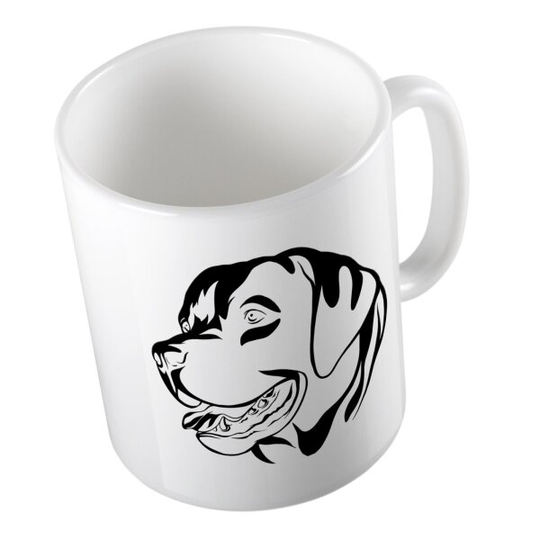 Kaffeetasse Labrador Weiß 330ml