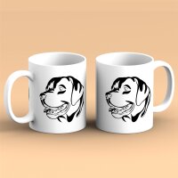 Kaffeetasse Labrador Weiß 330ml