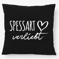 Kissen Spessart verliebt 40x40cm