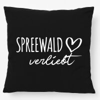 Kissen Spreewald verliebt 40x40cm