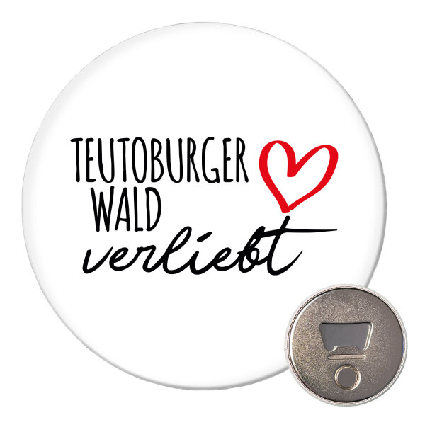 Magnet Teutoburger Wald verliebt 59mm Kühlschrankmagnet Flaschenöffner