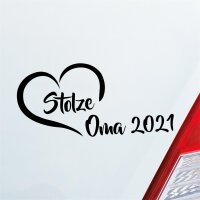Autoaufkleber Stolze Oma 2021 ca. 20x10cm