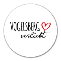Aufkleber Vogelsberg verliebt 10cm Sticker