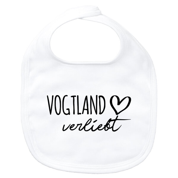 Baby Lätzchen Vogtland verliebt Klettverschluss