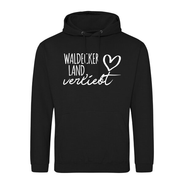 Unisex Hoodie Waldecker Land verliebt Größe S-3XL