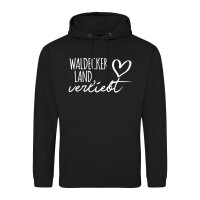Unisex Hoodie Waldecker Land verliebt Größe S-3XL