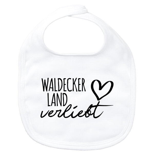 Baby Lätzchen Waldecker Land verliebt Klettverschluss
