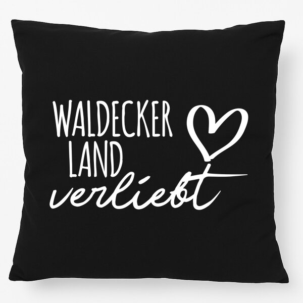 Kissen Waldecker Land verliebt 40x40cm