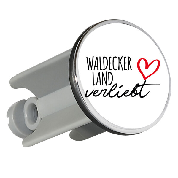 Waschbeckenstöpsel Waldecker Land verliebt 4cm Abflussstopfen