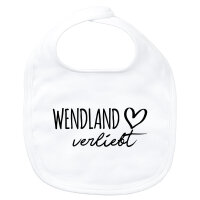Baby L&auml;tzchen Wendland verliebt Klettverschluss