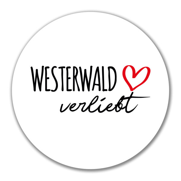 Aufkleber Westerwald verliebt 10cm Sticker