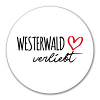 Aufkleber Westerwald verliebt 10cm Sticker
