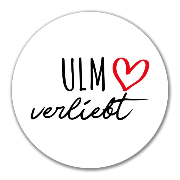Aufkleber Ulm verliebt 10cm Sticker