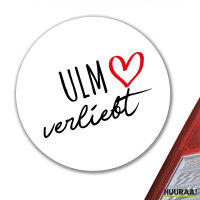 Aufkleber Ulm verliebt 10cm Sticker