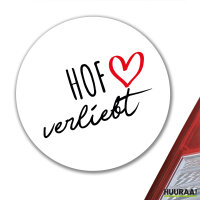 Aufkleber Hof verliebt 10cm Sticker