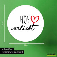 Aufkleber Hof verliebt 10cm Sticker