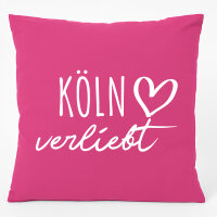 Couchkissen Köln verliebt 40x40cm mit Füllung...