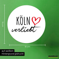 Aufkleber Köln verliebt 10cm Sticker