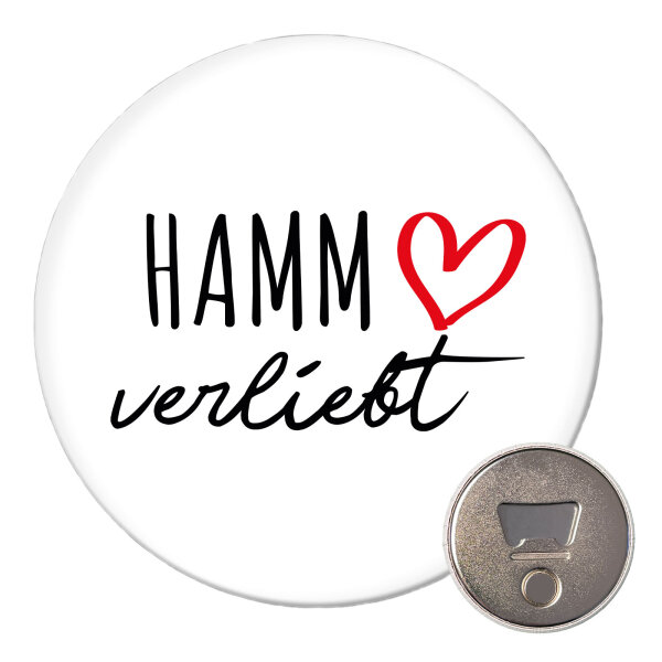 Magnet Hamm verliebt 59mm Kühlschrankmagnet Flaschenöffner