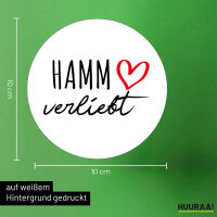 Aufkleber Hamm verliebt 10cm Sticker