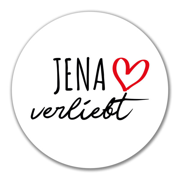 Aufkleber Jena verliebt 10cm Sticker