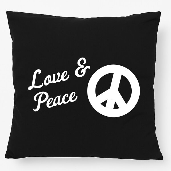 Kissen Love & Peace  40x40cm