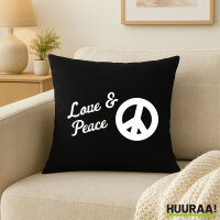 Kissen Love & Peace  40x40cm