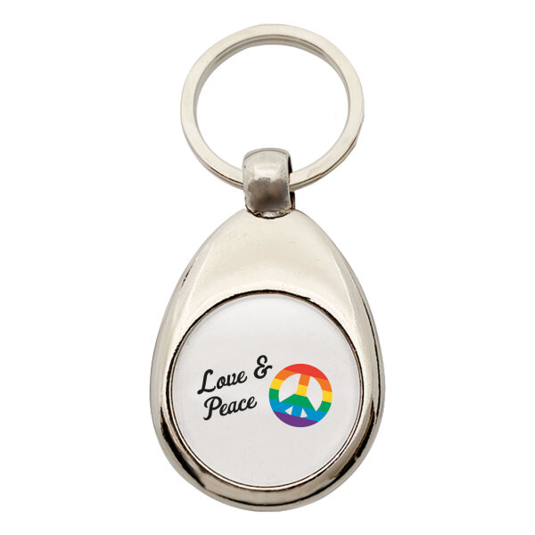 Schlüsselanhänger Love & Peace