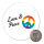 Magnet Love & Peace  59mm Kühlschrankmagnet Flaschenöffner