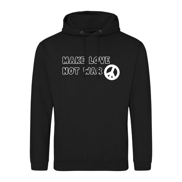 Unisex Hoodie Make Love not War  Größe S-3XL