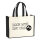 Jutetasche Make Love not War  21 Liter Black