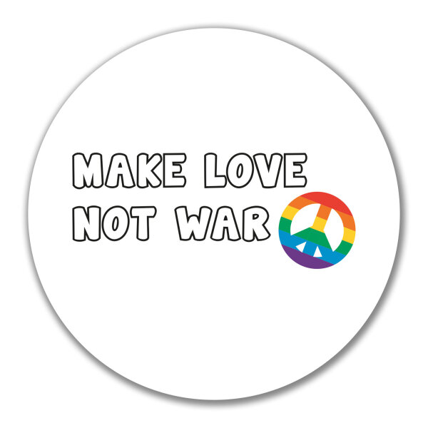 Aufkleber Make Love not War  10cm Sticker