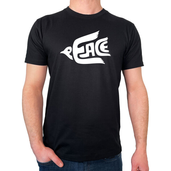 Herren T-Shirt Peace Friedenstaube