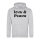 Männer und Frauen Sweatshirt Love & Peace 70s  Größe 3XL Heather Grey