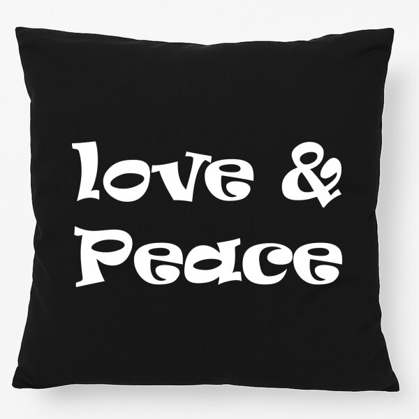 Kissen Love & Peace 70s  40x40cm