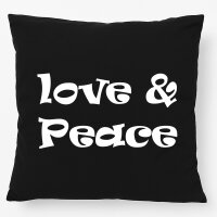 Kissen Love & Peace 70s  40x40cm