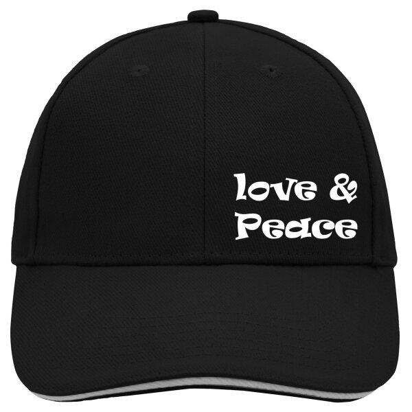 Cappy Mütze Love & Peace 70s