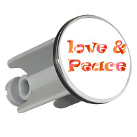 Waschbeckenstöpsel Love & Peace 70s  4cm...