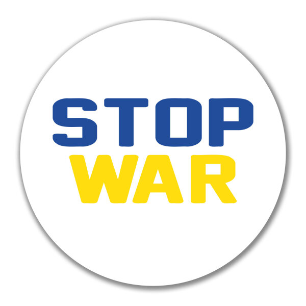 Aufkleber Stop War  10cm Sticker